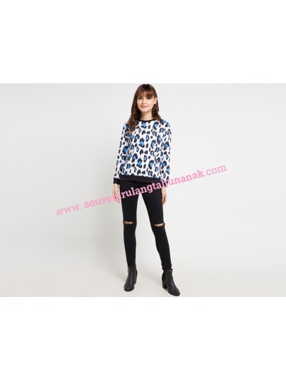 Gaff Two Colours Print Blue
